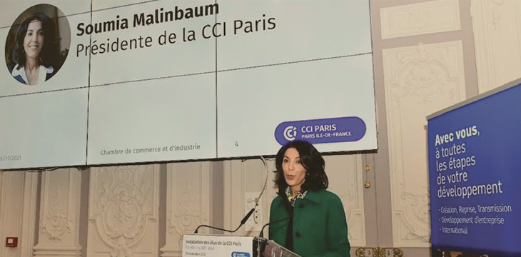 Soumia Malinbaum, membre du Board d’aivancity, est élue président de la CCI Paris