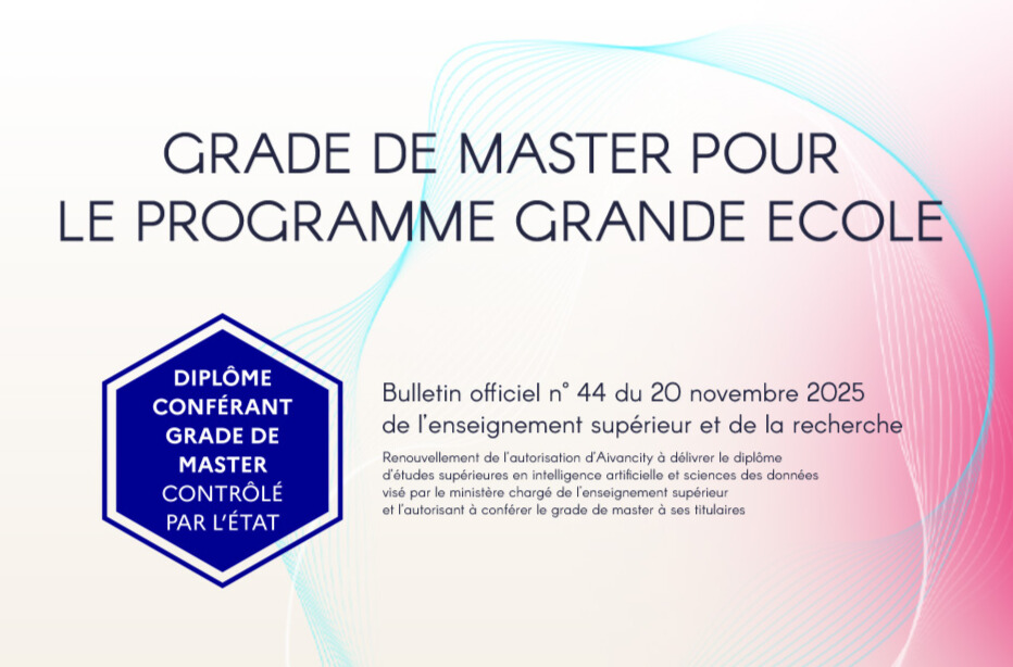 aivancity obtient le grade de Master pour son Programme Grande École 