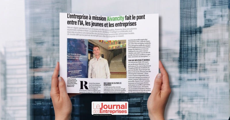 aivancity citée dans Le Journal des Entreprises