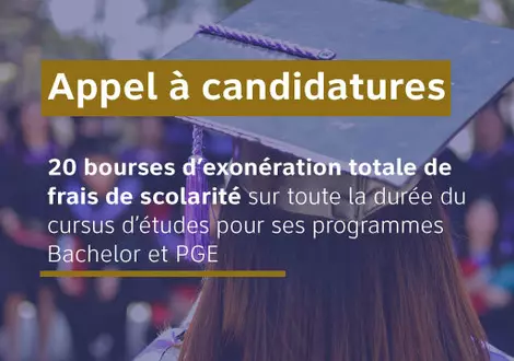 20 full tuition fee waiver scholarships for the whole course of study starting from the academic year 2021 for both PGE & Bachelor programs