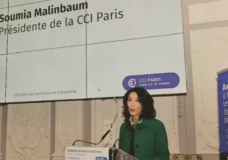 Soumia Malinbaum, membre du Board d’aivancity, est élue président de la CCI Paris